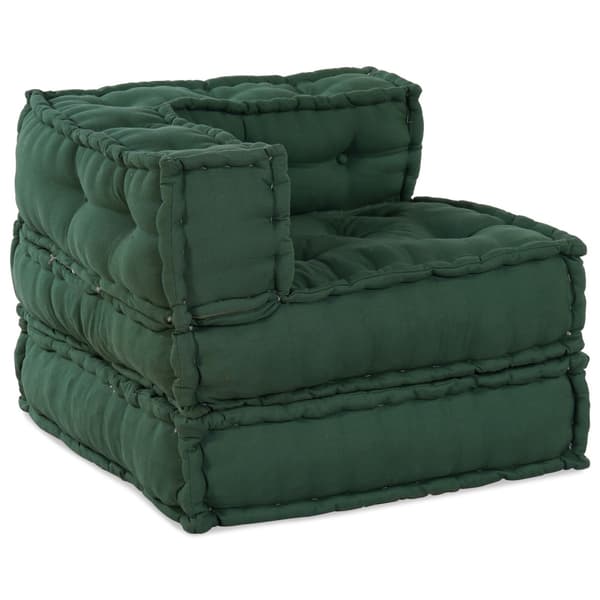 Modulsofa enhet 4 pcs Grön Tyg
