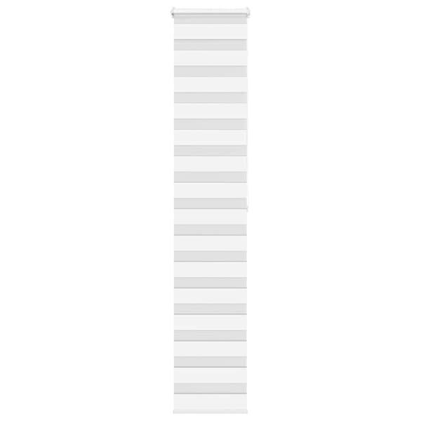 Rullgardin zebra vit 50x200 cm tyg bredd 45,9 cm polyester