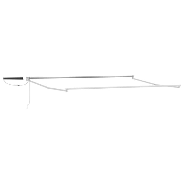 Elektrisk Retraktabel Markis Gul, Grå och Vit 5 x 3 m