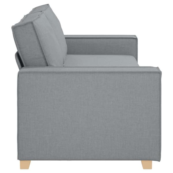 3-sitssoffa ljusgrå 220x78x84 cm tyg