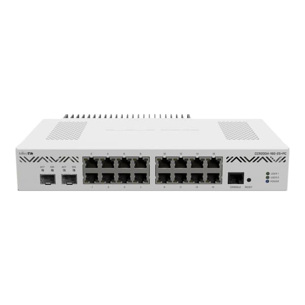 MikroTik Cloud Core Router CCR2004-16G-2S+PC - router - rackmonterbar