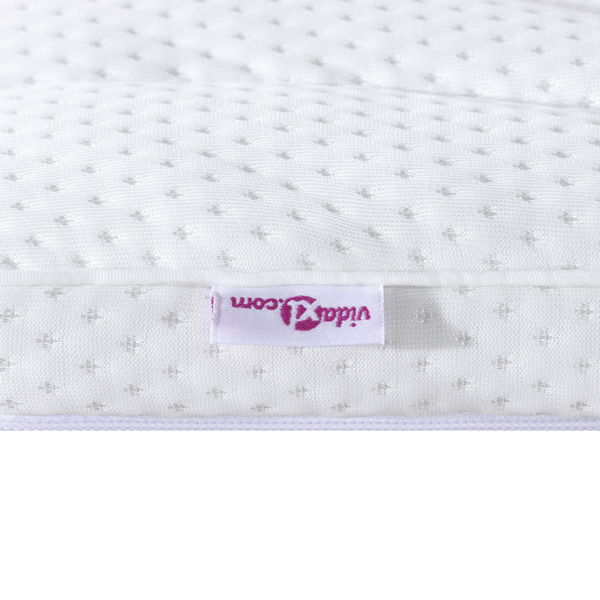 Madrasskydd Vit 70 x 200 cm Stickad tyg