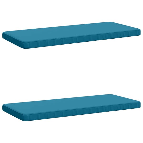 2-delade Bänk Kuddar VUGHT 2 st 100% Polyester Ljusblå