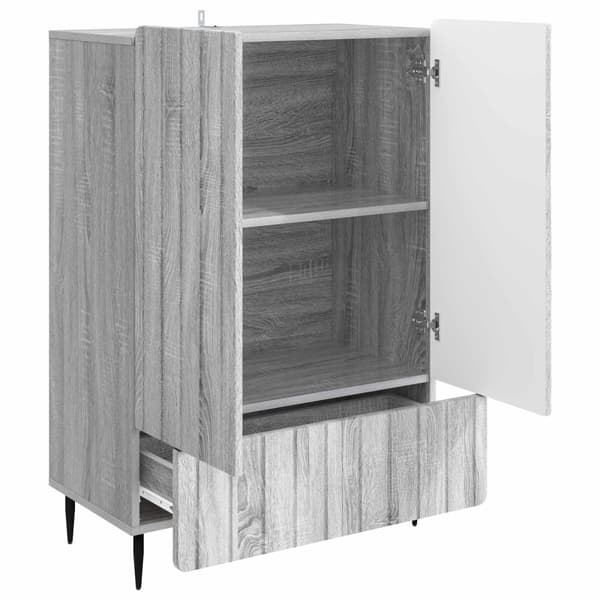 Sideboard Grå sonoma-ek 66 x 34,5 x 97 cm Konstruerat trä
