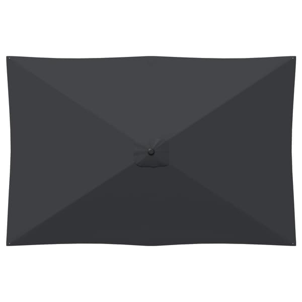 Trädgårdsparasol 200 x 300 cm Polyester Rektangulär Antracit