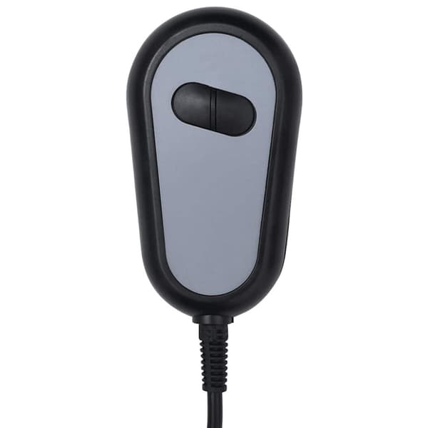 Elektrisk massagefåtölj mörkgrå tyg