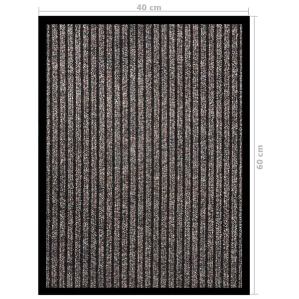 Dörrmatta beigerandig 40x60 cm
