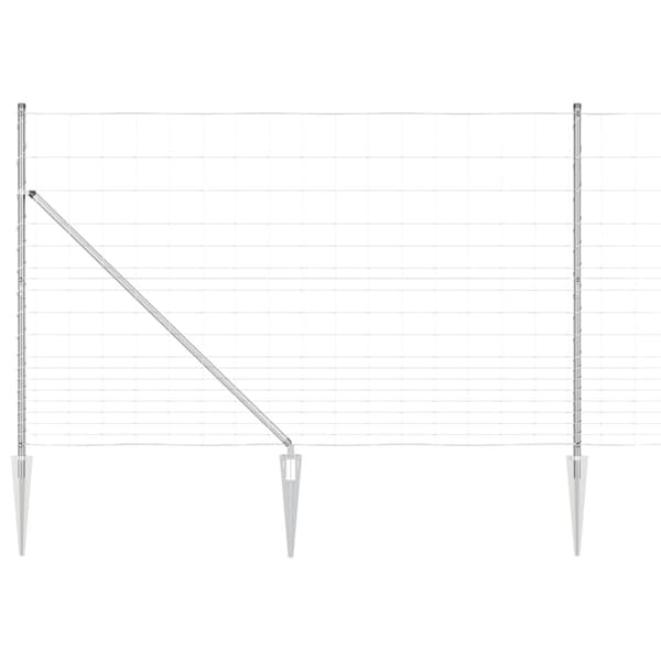 Stängselstolpe Galvaniserad 25 x 1,5 m Stål