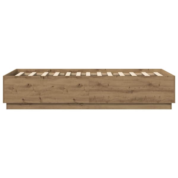 Sängram Artisan-ek 80 x 200 cm Konstruerat trä