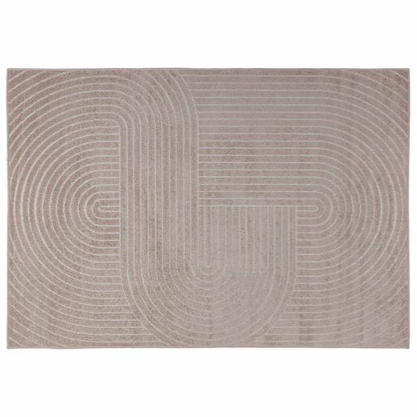 Områdesmattor Rektangulär PALMERAS Beige 280 x 200 cm Polyester