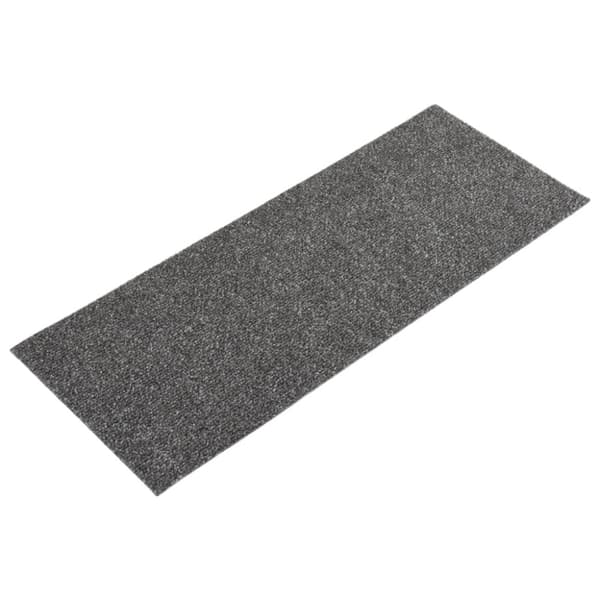Trappmattor självhäftande 15 st 60x25 cm antracit rektangulära
