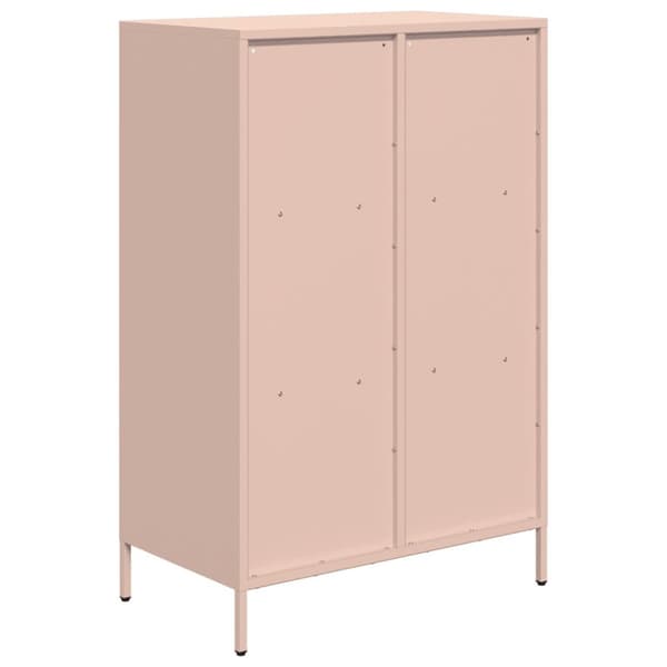 Högskåp rosa 68x39x103,5 cm stål