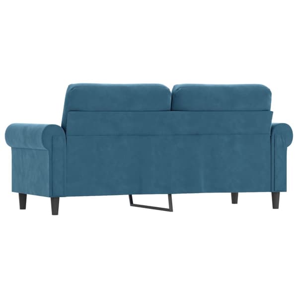 2-sitssoffa blå 140 cm sammet