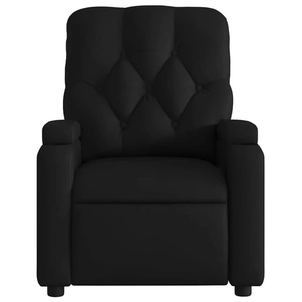 Massagefåtölj svart konstläder