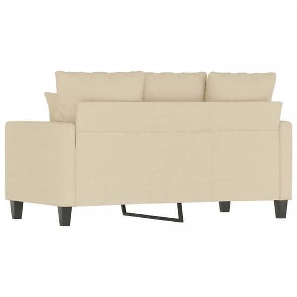 2-sitssoffa gräddvit 120 cm tyg