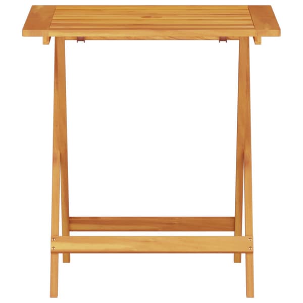 Fällbart bistroset 3 pcs Brun Massivt Akaciaträ