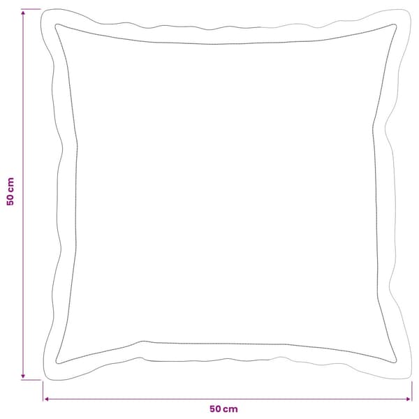 Kuddöverdrag 6 st HOUTEN Mörkgrå 50 x 50 cm Sammet
