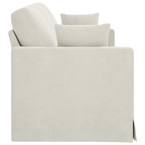 Soffa Kräm 198 x 78 x 80 cm Sammet