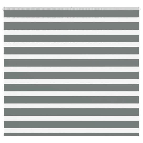 Rullgardin zebra mörkgrå 160x100 cm tyg bredd 155,9cm polyester