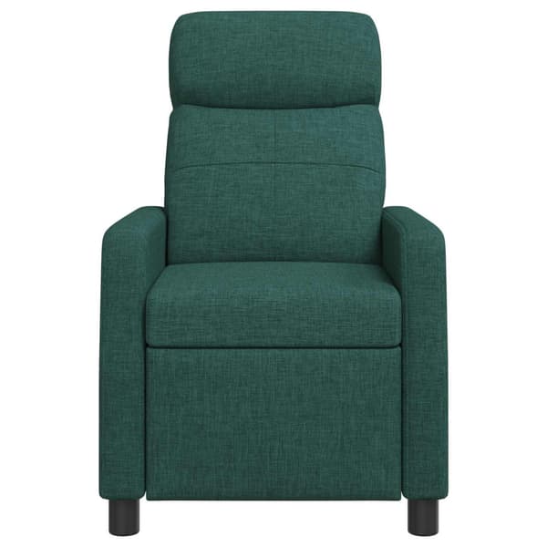 Massagefåtölj Mörkgrön Tyg