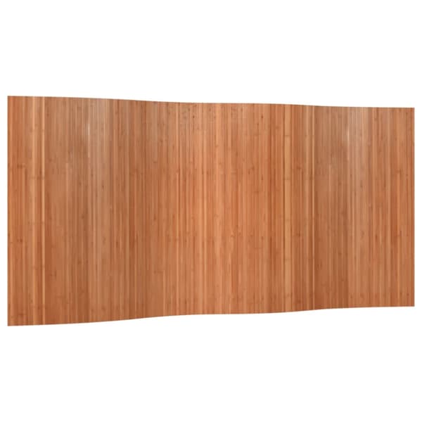 Rumsavdelare brun bredd 400 cm höjd 165 cm bambu