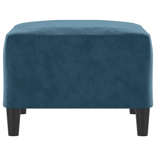 Fotpall Blå 70x55x41 cm sammet