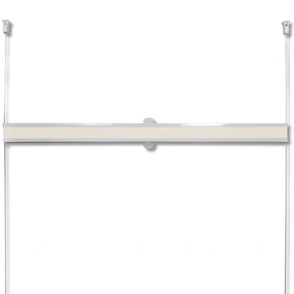 Plisségardin 40x150 cm gräddvit