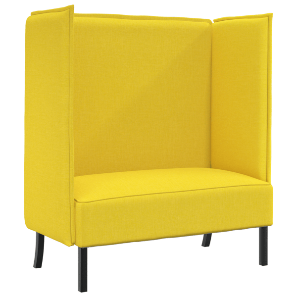 Hög Ryggsoffa 101cm Ljusgul tyg