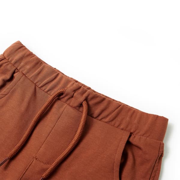 Barnshorts med snöre brun 116