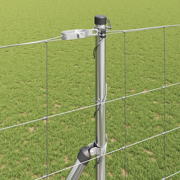 Stängselstolpe Galvaniserad 25 x 1,5 m Stål