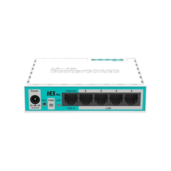 MikroTik RouterBOARD hEX lite RB750r2 - router - skrivbordsmodell