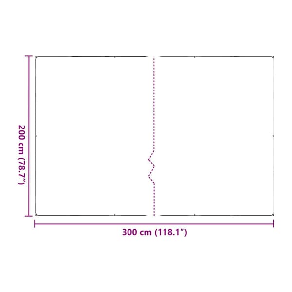 Växtskydd med öljetter 2x3 m polyeten