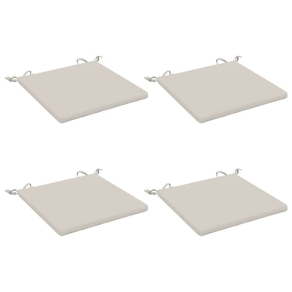 4-delade Sittdynor SOEST 4 st 100% Polyester Vit 50 x 50 x 3 cm