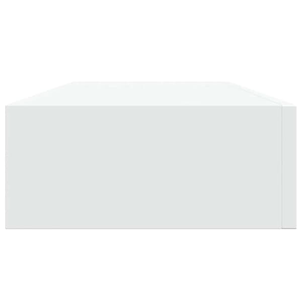 Väggmonterad låda vit 60x23,5x10 cm MDF