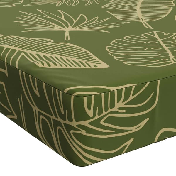 Bänk kudde SOEST 100% Polyester Bladdesign 110 x 40 x 8 cm