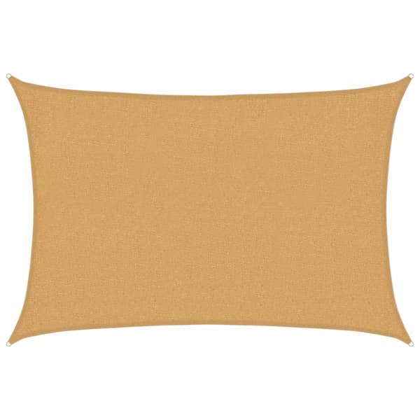 Solsegel 160 g/m² rektangulär sand 2x2,5 m HDPE