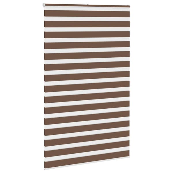 Rullgardin zebra brun 145x200 cm tyg bredd 140,9 cm polyester