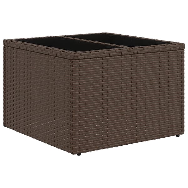 Soffset med kudde 5 pcs Brun konstrotting