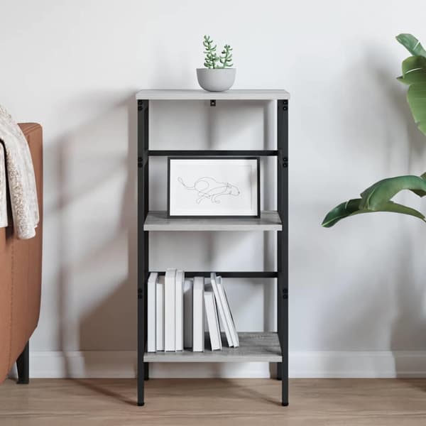 Hyllsystem Grå Sonoma 40 x 29,5 x 81 cm Konstruerat trä