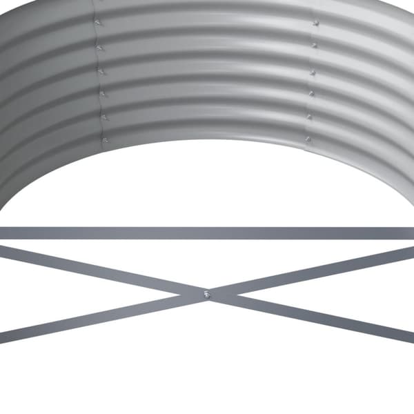 Odlingslåda galvaniserat stål 620x80x36 cm grön