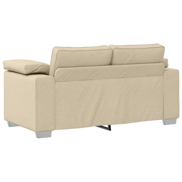 Soffa 2 pcs Kräm 219 x 80 x 82 cm tyg