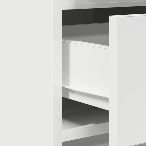 Sideboard med låda Vit 40 x 41 x 75 cm Konstruerat trä