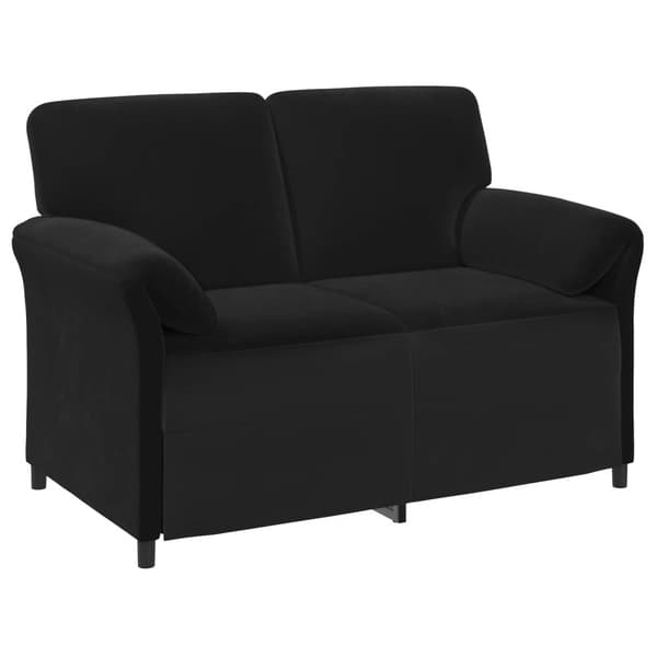 Soffset 2 st Svart Sammet