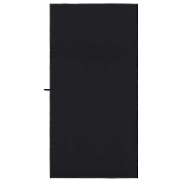 Sporthanddukar 2 pcs Svart 200 x 100 cm Polyester och polyamid