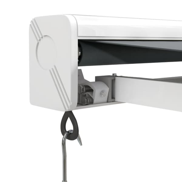 Markis infällbar antracit 5x3 m tyg&aluminium