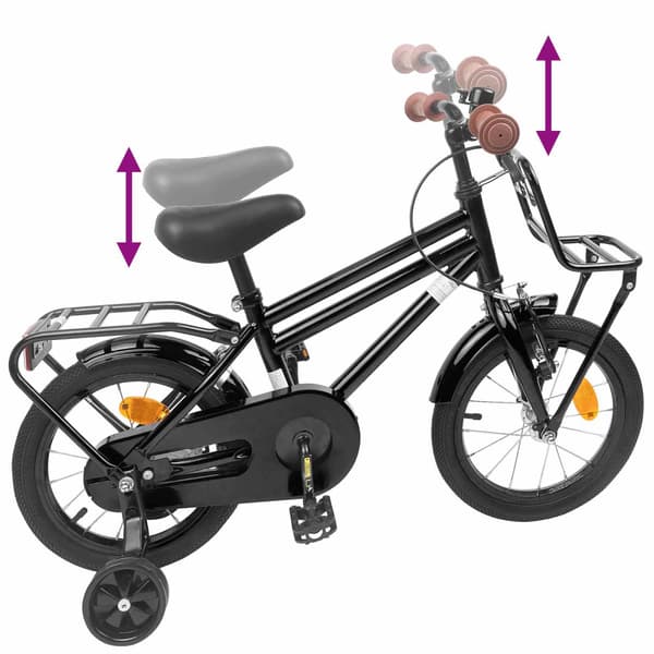 Barncykel 12 Tum för 2-4 åringar Svart