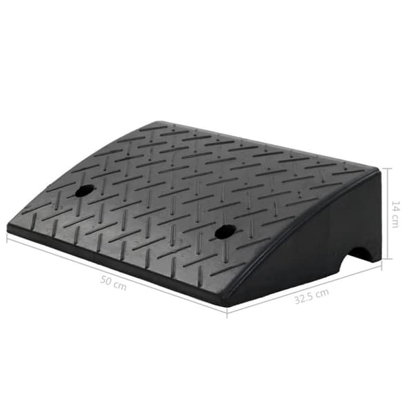 Trottoarramp gummi 50x32,5x14 cm