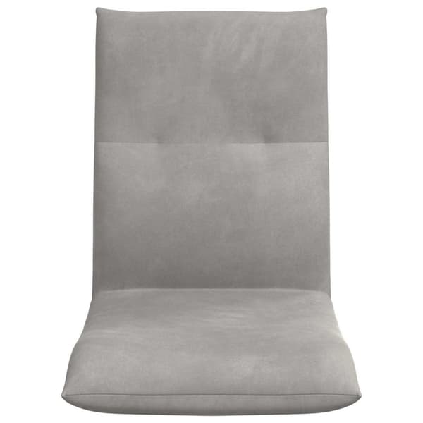 Golvstol Ljusgrå 46 x 50 x 61 cm Sammet