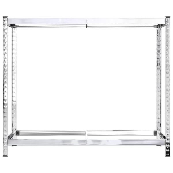 Däckställ 2 hyllplan silver 2 st 110x40x110 cm stål