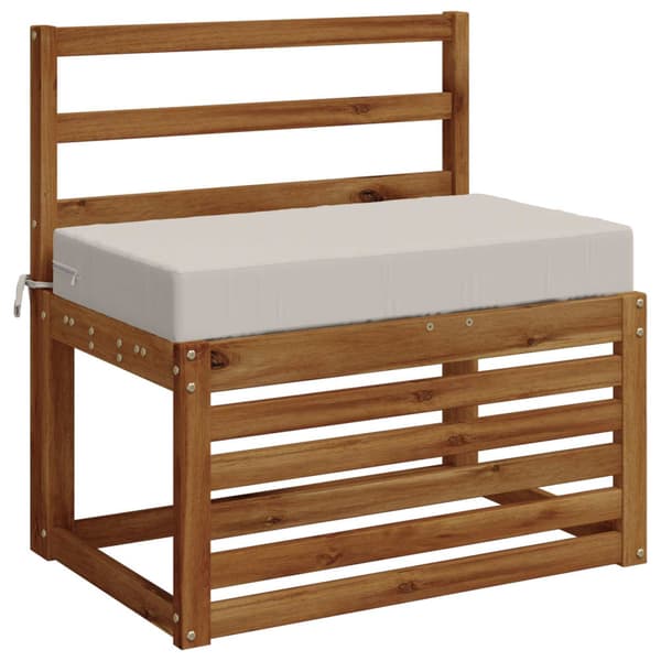 Sittkudde SOEST 100% Polyester Vit 70 x 40 x 10 cm
